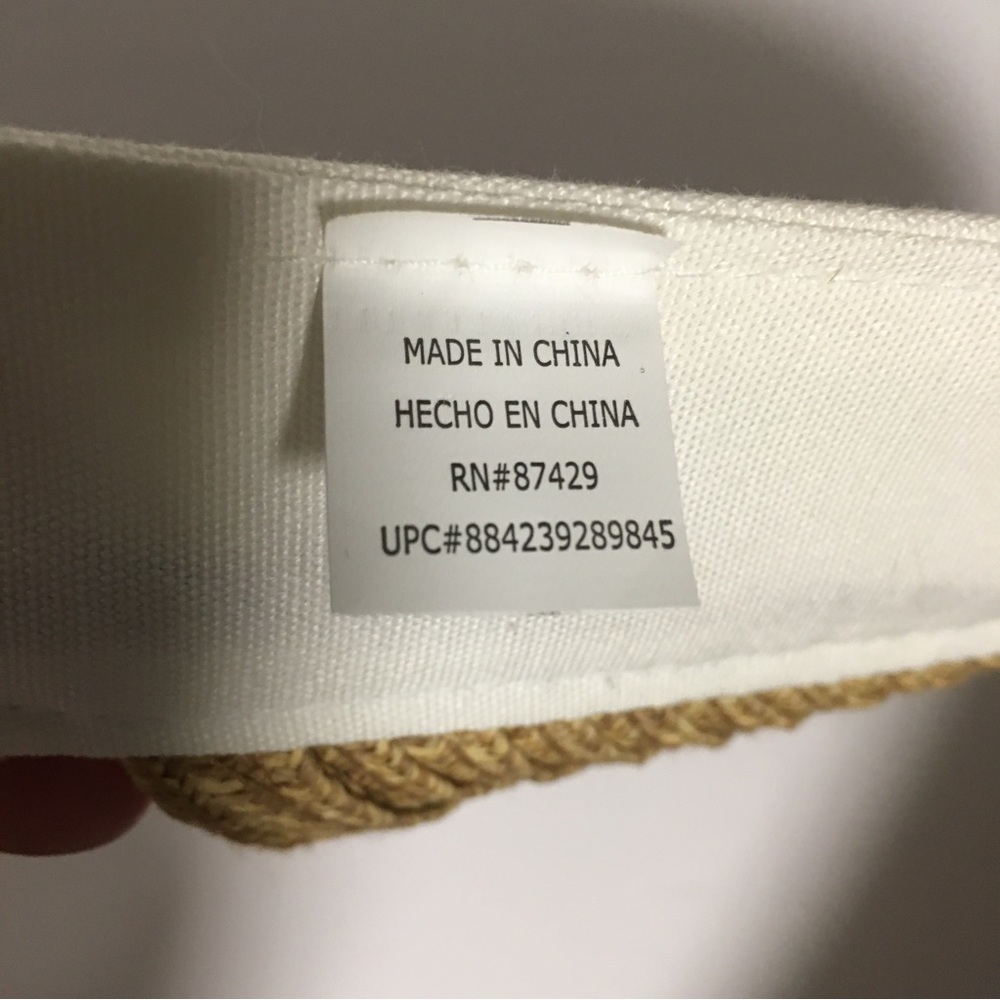 Straw Sun Visor Adjustable Hook & Loop Tale With … - image 4